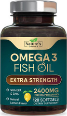 Omega 3 Fish Oil Supplement 2400 Mg – Triple Strength EPA & DHA Fish Oil Omega 3