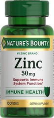Zink Supports Immune Health 50mg 100 ct Caplets