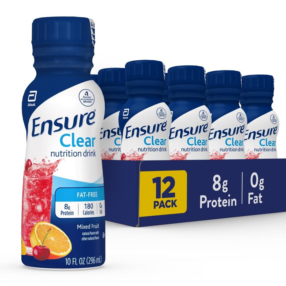 Clear Mixed Fruit Nutritional Drink Ensure 12 Pack 10oz