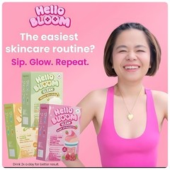 Hello Bloom GLAM Lychee Iced Tea Stem Cell Powder Drinks (10 Sachets)