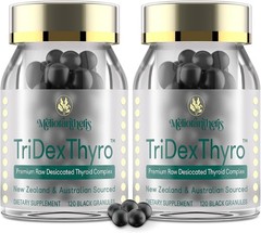 Thyroid Supplement – TriDexThyro™ Raw Desiccated Thyroid Complex 375 mg with Bov