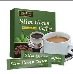 SLIM GREEN COFFEE With Ganoderma HEALTHY WEIGHT LOSS. Weight Control Detox Tea.
