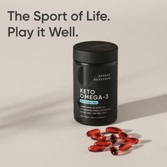 Keto Omega Fish Oil Softgels – Wild Salmon, Krill Oil, MCT Oil, 1200mg EPA/DHA