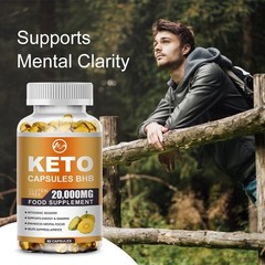 KETO BHB 2000mg Ketone FAT BURNER Weight Loss Diet Pills Ketosis 120-600ct
