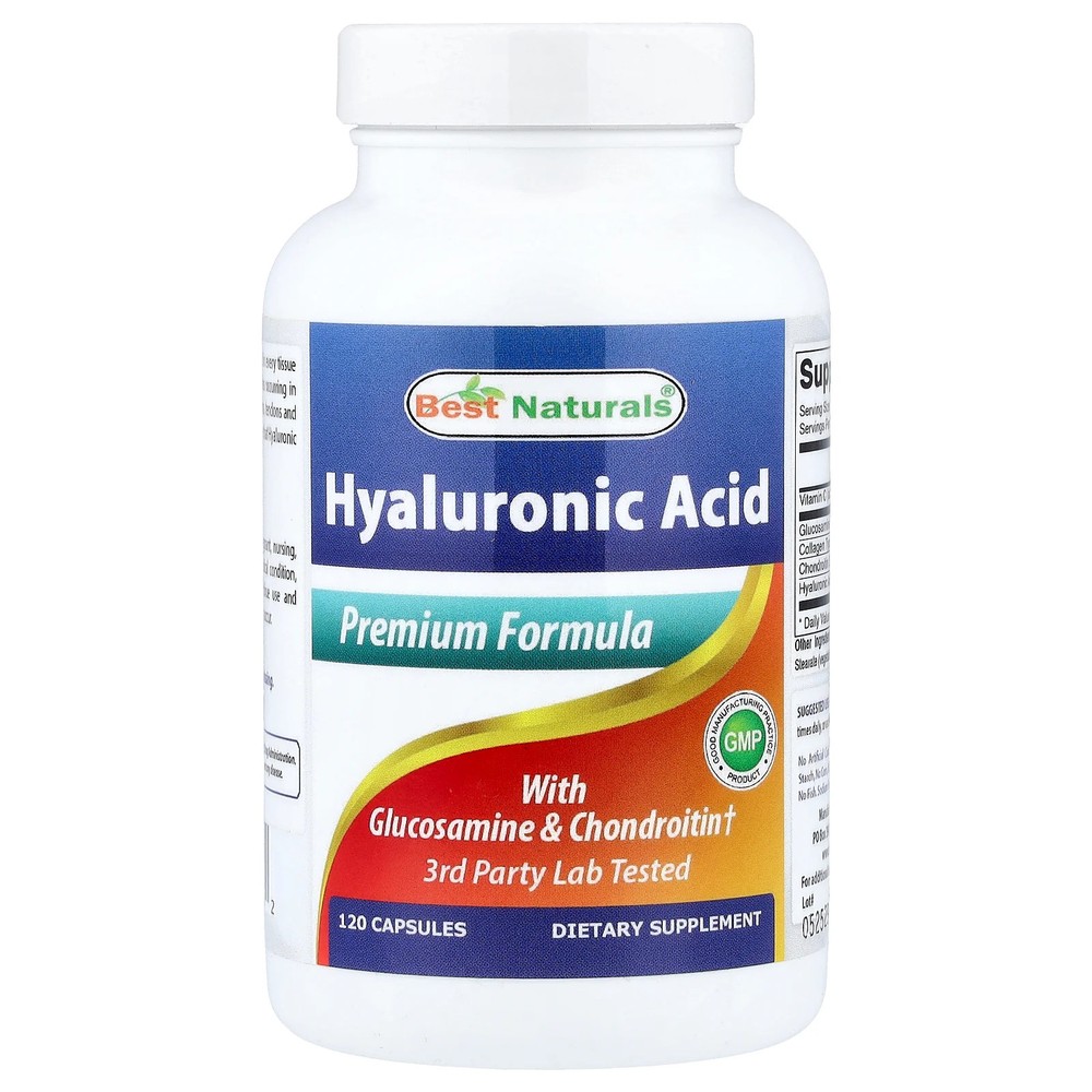 2 X Best Naturals, Hyaluronic Acid With Glucosamine & Chondroitin, 120 Capsules