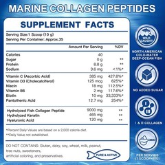 Marine Collagen Peptides Powder with 12.35 Ounce (Pack of 1)