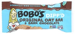 Bobo’s Original Oat Bar + Dark Chocolate Dipped, Non GMO, 1 Count (Pack of 6)