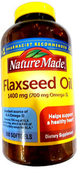 Nature Made Flaxseed Oil 1400 mg (700 mg Omega-3) 300 Softgels EXP 09/2025