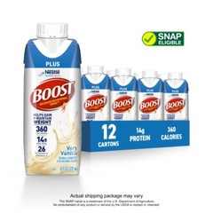 Ready to Drink Nutritional Drink,Very Vanilla, 14 g Protein,12 – 8 fl oz Cartons