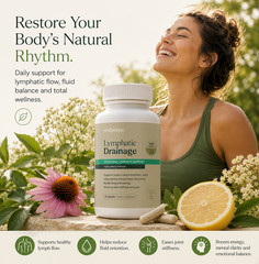 Lymphatic Drainage Support Capsules Herbal Fluid Balance Supplement Sculptique