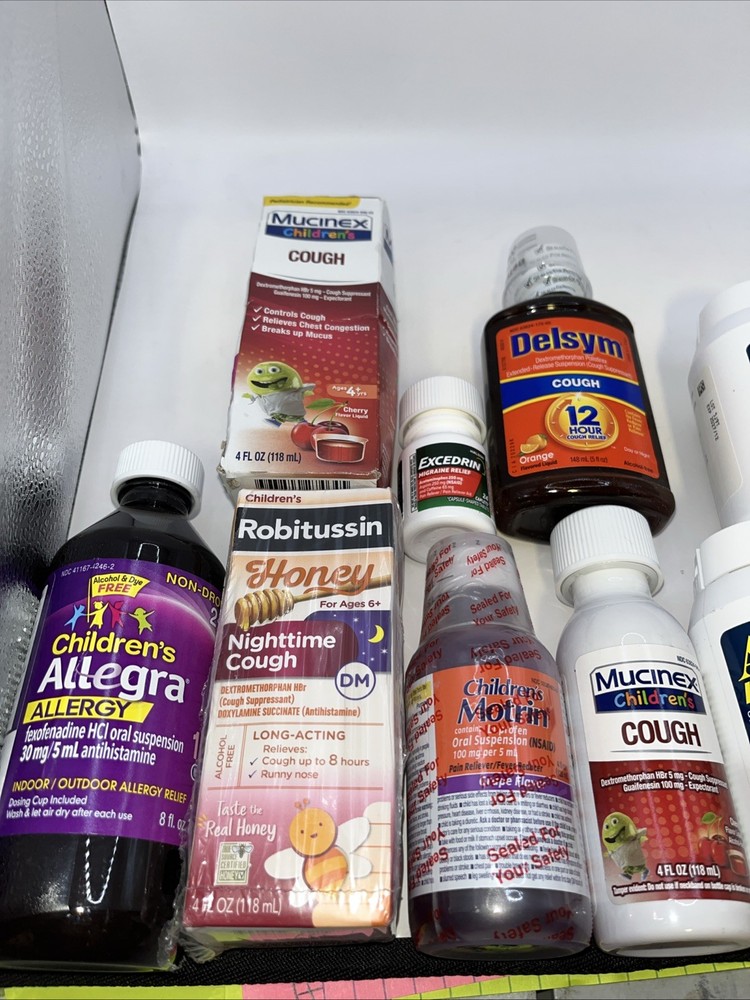 Mixed Lot Children’s & Adult Medicine- Cold, Allergy, Pain Relief- Exp 2027