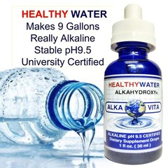 Alkaline Healthy Water 108 Gallon pH9.5 Immune Booster Box 12 Certified ALKAVITA