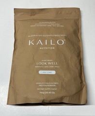 KAILO Nutrition Plant Based Protein LOOK WELL ANYTIME Vanilla Chai Exp 12/25