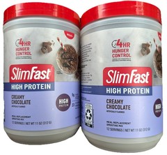 SlimFast High Protein Meal Replacement Shake Powder, 12 Servings (Pack of 2),20g