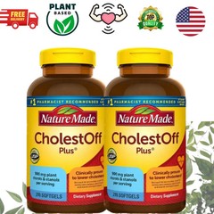 2 Nature Made CholestOff plus Complete Dietary Supplement 210 Softgels Exp 2027