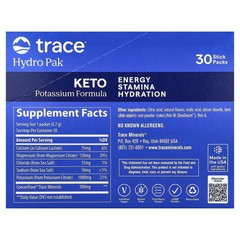 2 X Trace, Hydro Pak Keto, Strawberry Lemonade , 30 Stick Packs, 0.24 oz (6.7 g)