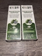 Alliwise Soursop Graviola Liquid Drops 2oz Dietary Supplement Pack Of 2.