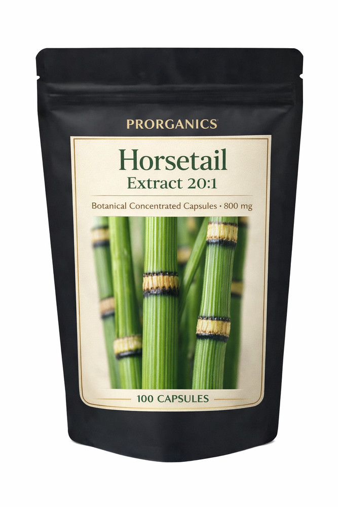 Horsetail Extract 20:1 Capsules – Natural Silica for Hair, Skin & Nails