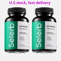 2 BOTTLES-Selerb Metaburn – Chromium, B12&Berberine HCl,60 Caps for Nutrient