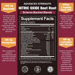 Nitric Oxide Booster Beet Root Gummies with L-Arginine, L-Citrulline, Grape Seed