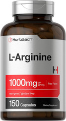 L-Arginine 1000mg | 150 Capsules | Free Form Amino Acid | Non-GMO, Gluten Free