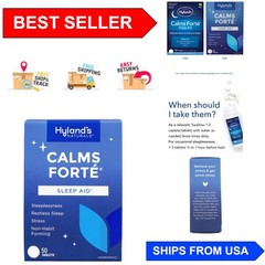 50-count HYLANDS Calms Forte Tablets – Quick Dissolving Sleep Aid for All Ages