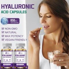 Hyaluronic Acid Capsules 850mg – For Joint Health and Skin Hydration, Anti-Aging