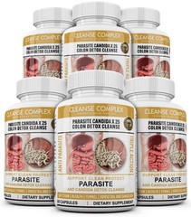 6 x PARASITE DETOX BODY CLEANSE Complex Anti-PARASITE Support Cleanse 360 quick