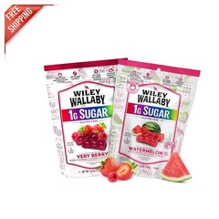 Low-Calorie Licorice: 5.5 Oz Pack of 4 | Gluten-Free Watermelon & Berry