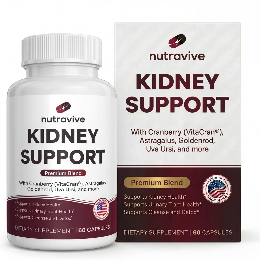21-in-1 Kidney Cleanse and Detox Support Supplement GMP| USA Made| Lab Tested