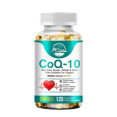 480PCS CoQ10 200mg Capsules – Heart Health & Cellular Energy Ubiquinol Support