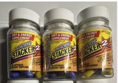Stacker TWO 20 Capsules Weight Loss Energy Dietary Sup (3 Bottles) = 60