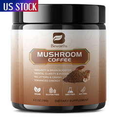 1x Mushroom Coffee Powder Lions Mane Reishi Immunity & Brain Booster 70g