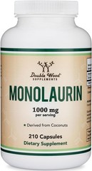 Monolaurin Immune Support Supplement 1,000mg per Serving, 210 Capsules (Vegan Sa