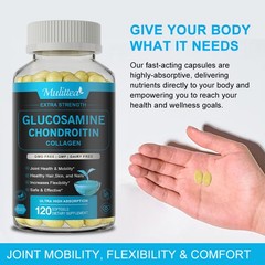 Glucosamine Chondroitin with COLLAGEN Cissus Quadrangularis MSM Turmeric