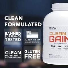 Rival Nutrition Clean Gainer Salted Caramel High-Protein Lean Gainer Powder I 5