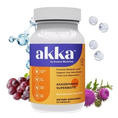 Akka Akkermansia Liver Support Supplement, Milk Thistle Silymarin Artichoke