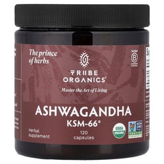 2 X Tribe Organics, Ashwagandha KSM-66�, 120 Capsules (300 mg per Capsule)