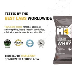 MuscleBlaze Biozyme Performance Whey Protein Powder Chocolate (5x36g) Protein h0