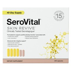 Serovital Skin Revive Supplement 240 Capsules 40 Day Supply Exp:03/2027 A17