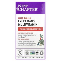 2 X New Chapter, One Daily Every Man’s Multivitamin, 72 Vegetarian Tablets
