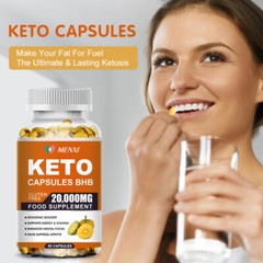 Keto BHB Diet Pills Fat Burner Diet Weight Loss Supplement Low Calorie Slimming