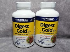2x Enzymedica Digest Gold with ATPro Maximum Strength 240 (480 Caps) New Sealed