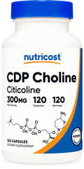 Nutricost CDP Choline (Citicoline) 120 Capsules – 300mg
