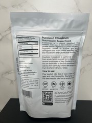 PureGold Colostrum Unflavored Grass-Fed Powder 30 Packets 60g Exp 10/2026