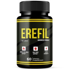 Erefil Capsules Men’s Vitality Supplement Energy Stamina Overall Wellness (60ct)