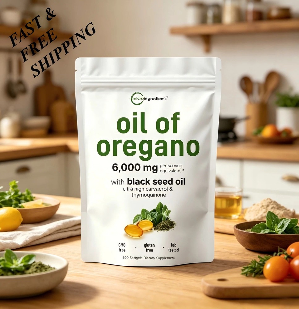 2 PACKS-LUXRY Oil of Oregano & Black Seed Softgels High Carvacrol Immune Support