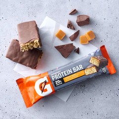 Gatorade Whey Protein Bars, Chocolate Caramel, 2.8 oz bars (Pack of 12,