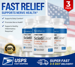 3 Pack SciatiEase Labs Sciatic Nerve Formula 120 Caps