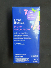 Live Better Prune Concentrate With Prebiotics Baby 6 Months+ 4 Oz